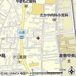 岡山県倉敷市中島2612周辺の地図