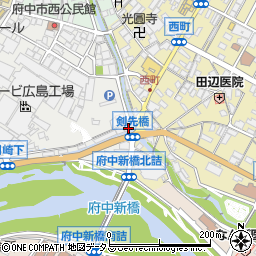 広島県府中市目崎町769周辺の地図