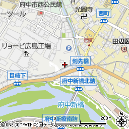 広島県府中市目崎町764周辺の地図