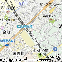 レンタル収納庫フリーボックス松阪周辺の地図