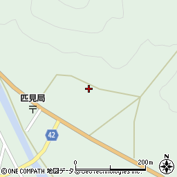 島根県益田市匹見町匹見江田周辺の地図