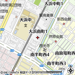 大阪府堺市堺区大浜南町1丁2周辺の地図