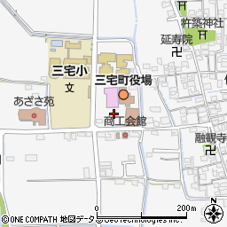 三宅町中央公民館周辺の地図