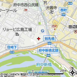 広島県府中市目崎町759周辺の地図