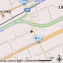 広島県福山市神辺町上御領1717周辺の地図