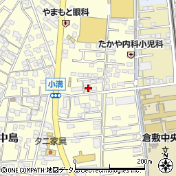 岡山県倉敷市中島2158周辺の地図