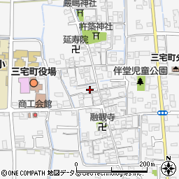 奈良県磯城郡三宅町伴堂587周辺の地図