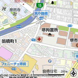 堺市総合福祉会館　ホール周辺の地図