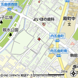 三重県松阪市内五曲町122周辺の地図