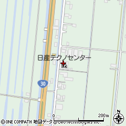 岡山日産自動車株式会社　テクノセンター周辺の地図