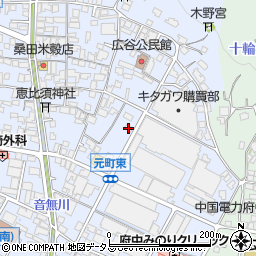 広島県府中市元町142周辺の地図