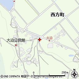 岡山県井原市西方町周辺の地図