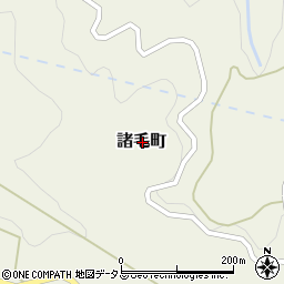 広島県府中市諸毛町周辺の地図