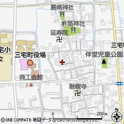 奈良県磯城郡三宅町伴堂587-1周辺の地図