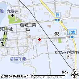 奈良県北葛城郡広陵町沢572-1周辺の地図