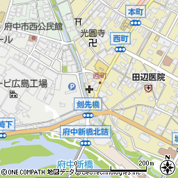 広島県府中市府中町893周辺の地図