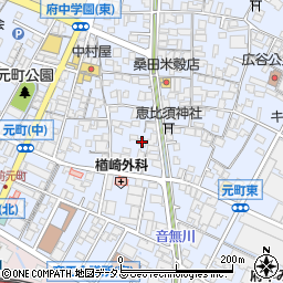 広島県府中市元町416周辺の地図