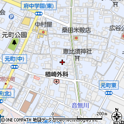 広島県府中市元町410周辺の地図