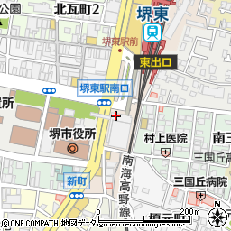 マクドナルド堺東駅前店周辺の地図