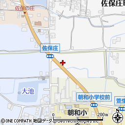 奈良県天理市佐保庄町410-1周辺の地図