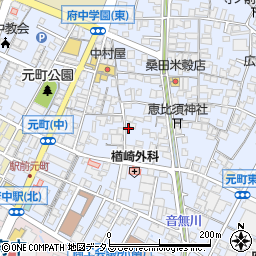 広島県府中市元町411周辺の地図