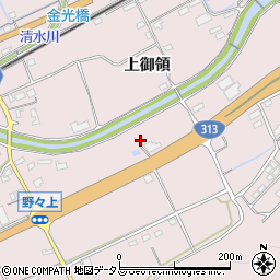 広島県福山市神辺町上御領1706周辺の地図