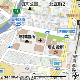 堺税務署周辺の地図