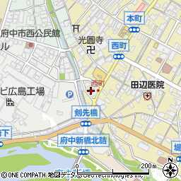 広島県府中市府中町879周辺の地図