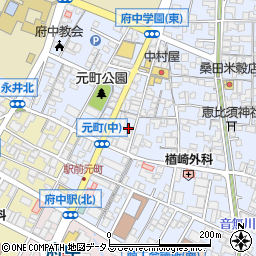 広島県府中市元町485周辺の地図