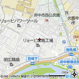 広島県府中市目崎町762周辺の地図
