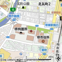 大阪法務局堺支局周辺の地図