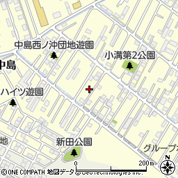 岡山県倉敷市中島1767周辺の地図