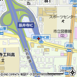藤井寺ＩＣ周辺の地図