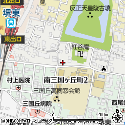 タイムズ堺東駅東口第４駐車場周辺の地図