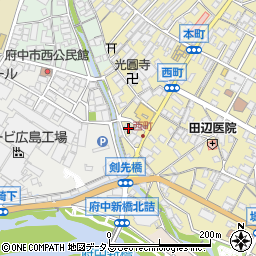 広島県府中市府中町878周辺の地図