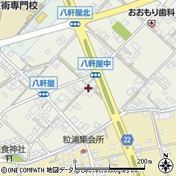 八軒屋公民館周辺の地図