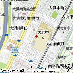 大阪府堺市堺区大浜南町周辺の地図