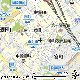 三重県松阪市京町190周辺の地図