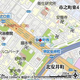 日産レンタカー堺中央店周辺の地図