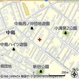 岡山県倉敷市中島1763周辺の地図