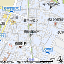 広島県府中市元町116周辺の地図