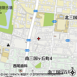 大阪府堺市堺区中三国ヶ丘町周辺の地図