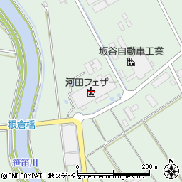 河田フェザー株式会社　明和工場周辺の地図