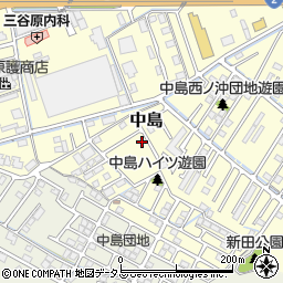 岡山県倉敷市中島1828周辺の地図