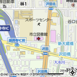藤井寺市立図書館周辺の地図