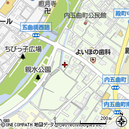 三重県松阪市内五曲町105周辺の地図