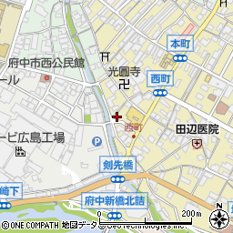 広島県府中市府中町870周辺の地図