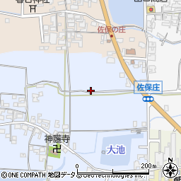奈良県天理市兵庫町周辺の地図