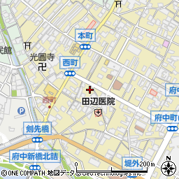 広島県府中市府中町847周辺の地図