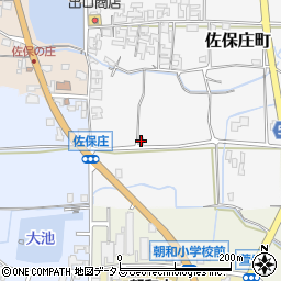 奈良県天理市佐保庄町351-3周辺の地図